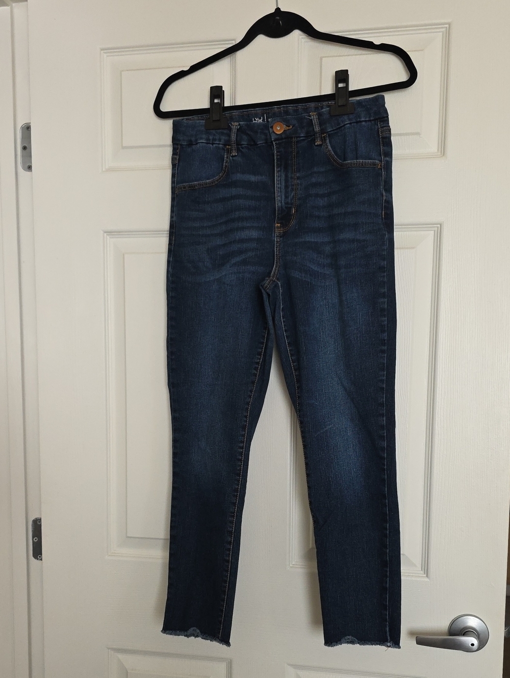 No Boundaries Dark Blue High-Rise Ankle Skinny Jeans